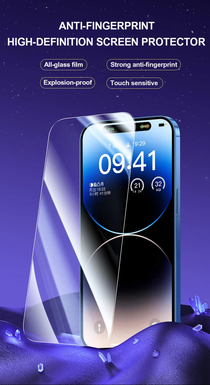 Verre Trempé iPhone — Pack de 3 (Protection Max)